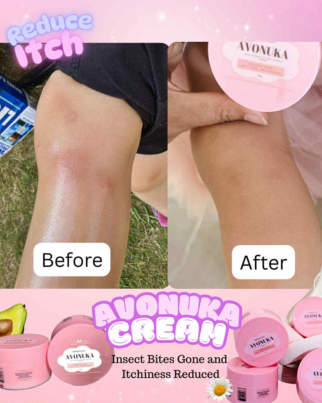 AVONUKA Emollient Cream displayed in clean skincare flat lay